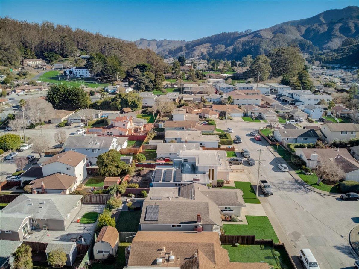 855 Standish Road Pacifica, CA 94044 - Photo 67 of 77 an aerial view of a city with lots of residential buildings