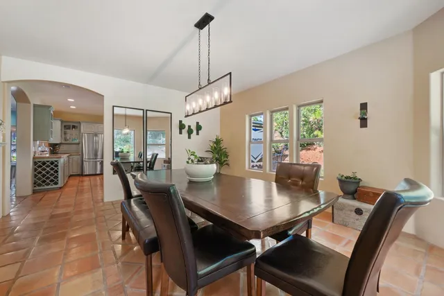 a bedroom with a bed and dresser