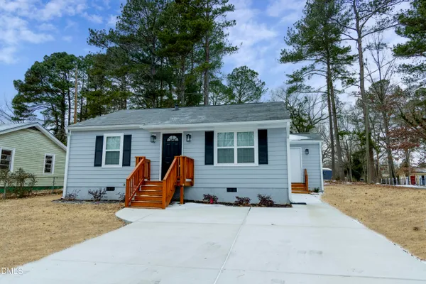 a view of a house with a patio