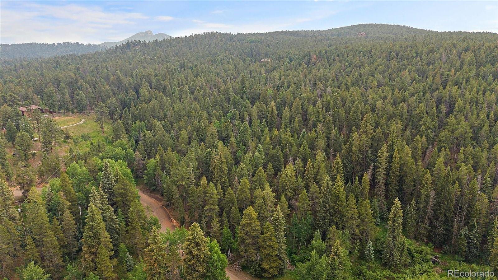 27578 South Timber Trail Conifer, CO 80433 - Photo 1 of 25 a view of a lush green hillside and a mountain