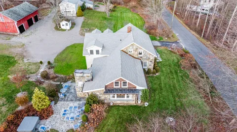 a street view with wooden fence
