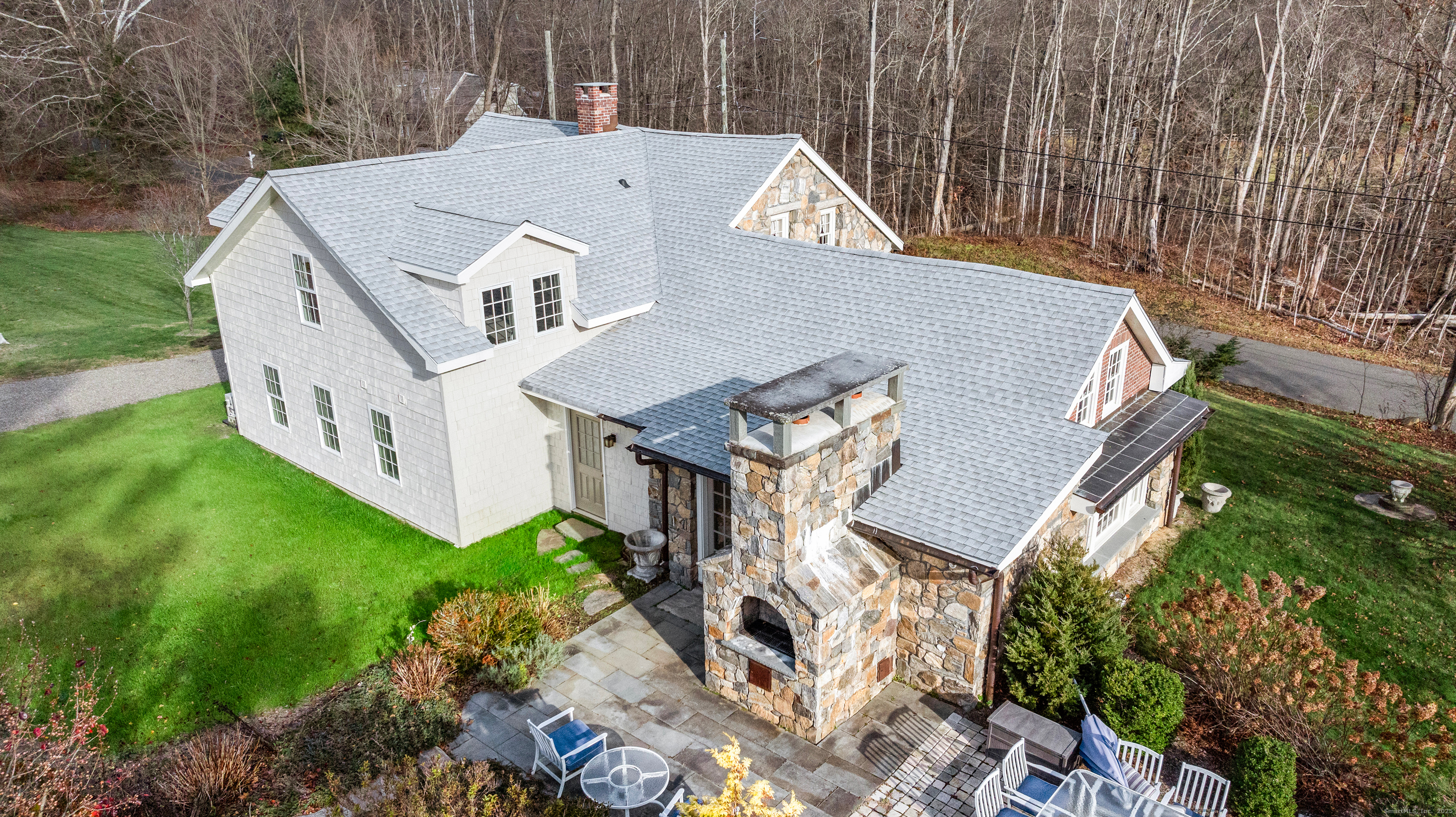 40 Plaster House Road Southbury, CT 06488 - Photo 5 of 40 a aerial view of a house with a big yard
