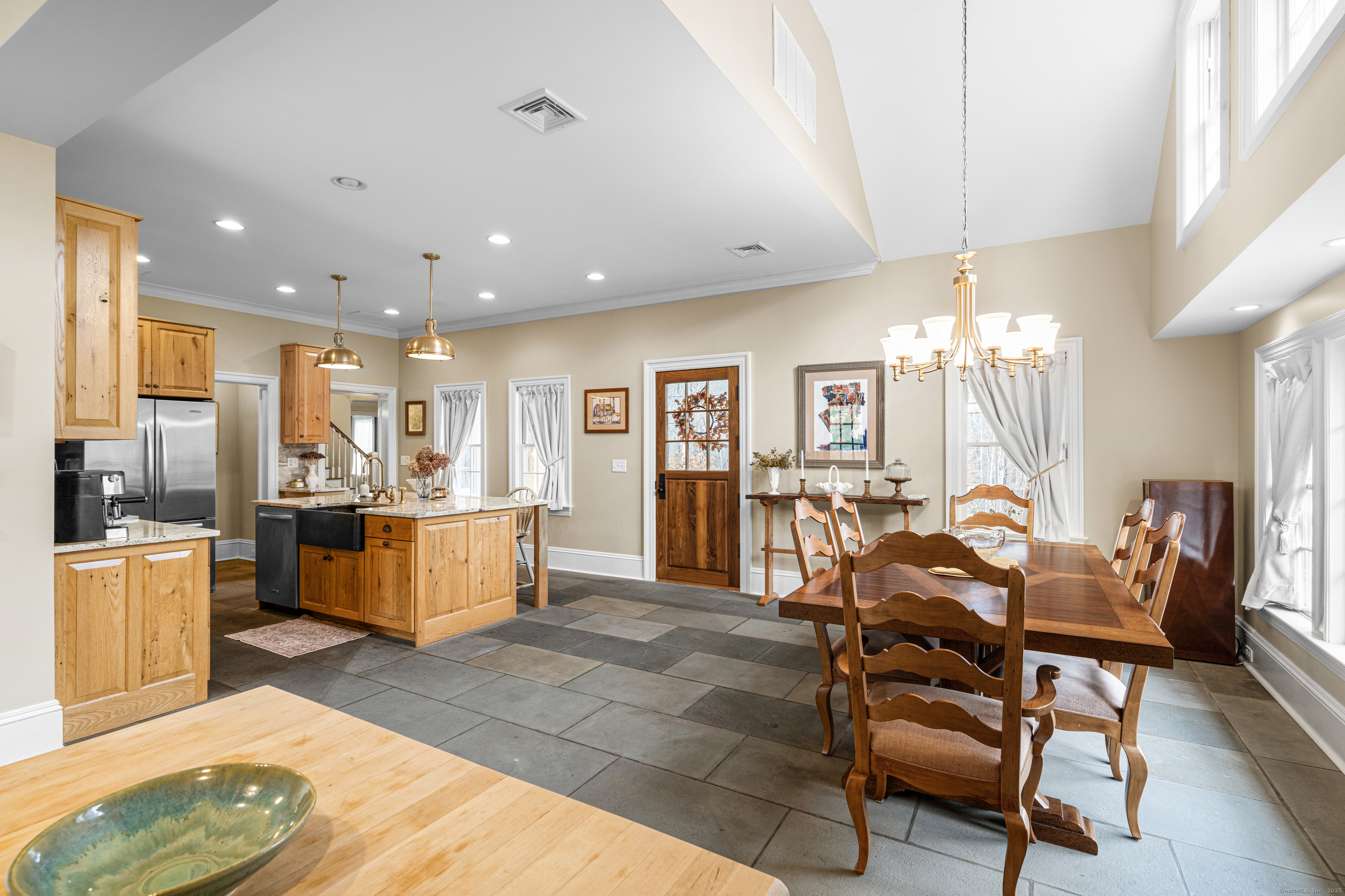 40 Plaster House Road Southbury, CT 06488 - Photo 8 of 40 a living room with furniture a dining table and kitchen view