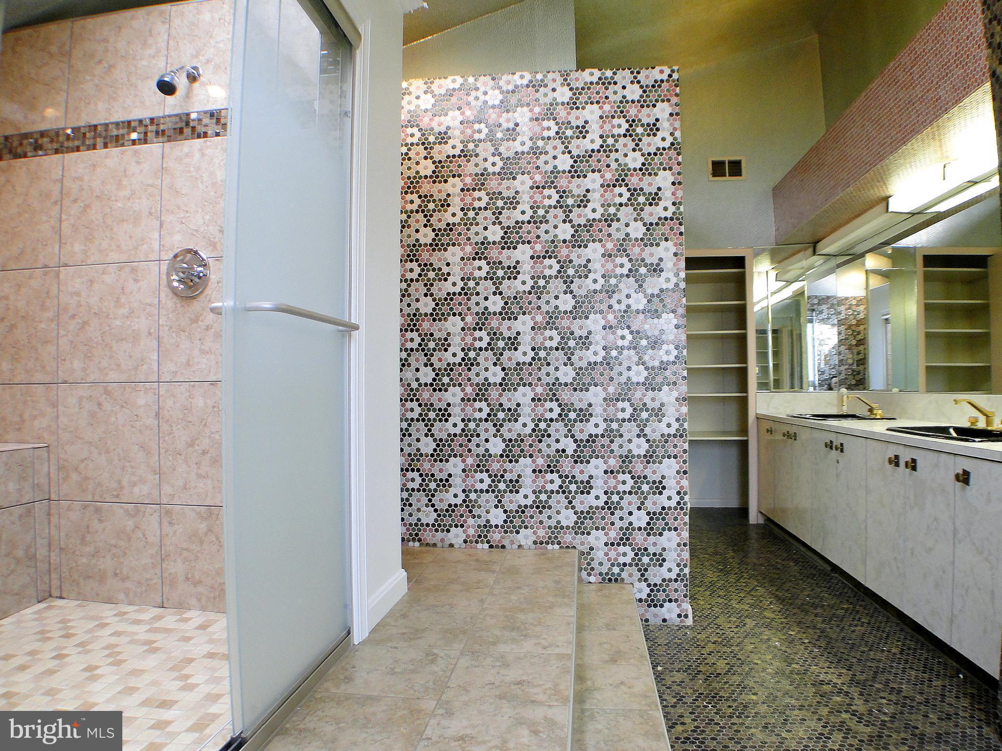 8232 Brattle Road Pikesville, MD 21208 - Photo 20 of 30 a bathroom with a granite countertop shower