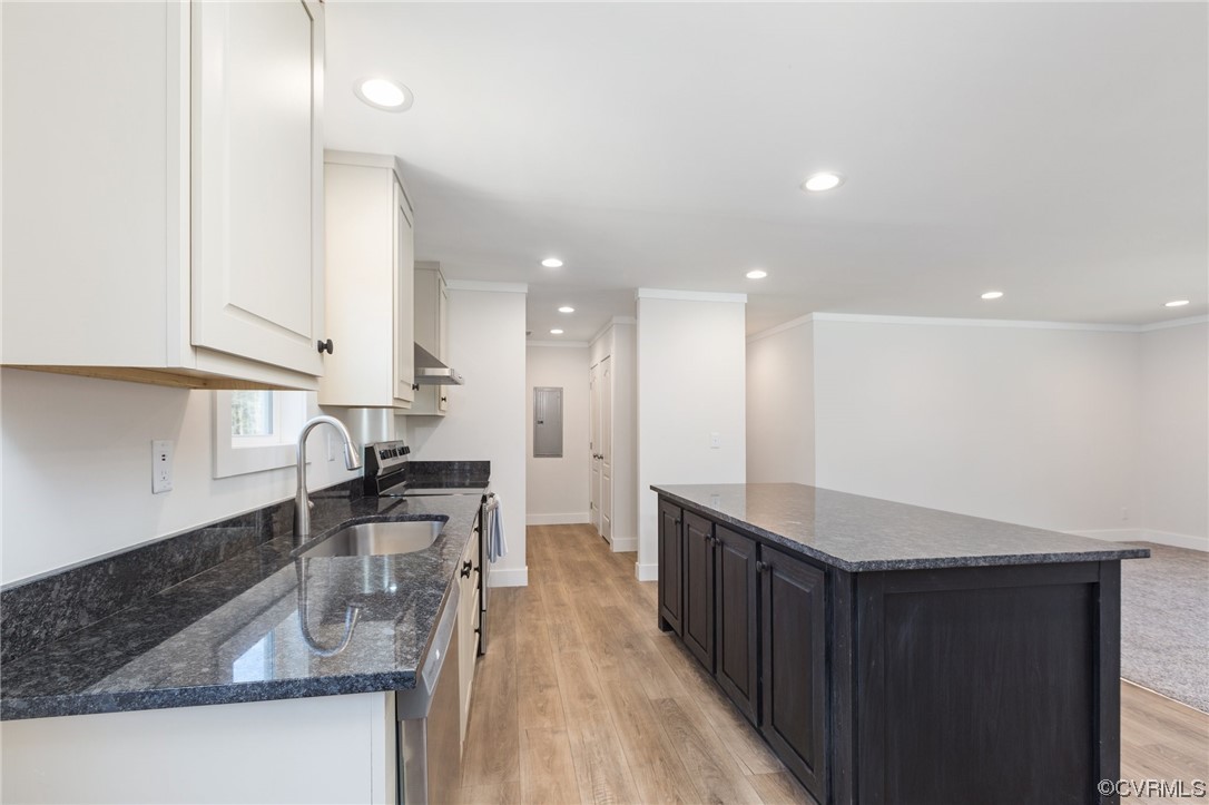 2011 Meherrin Road Meherrin, VA 23954 - Photo 11 of 37 a kitchen with stainless steel appliances granite countertop a sink stove and refrigerator