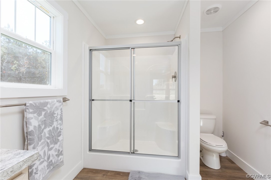 2011 Meherrin Road Meherrin, VA 23954 - Photo 36 of 37 a bathroom with a toilet and a shower