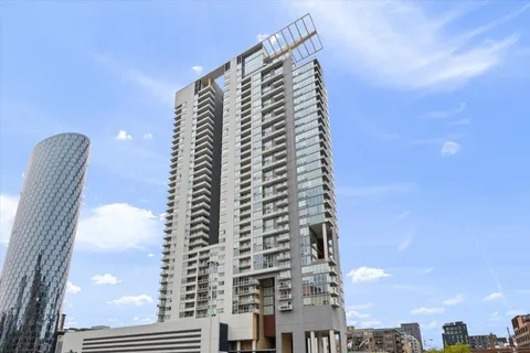 a view of a tall building