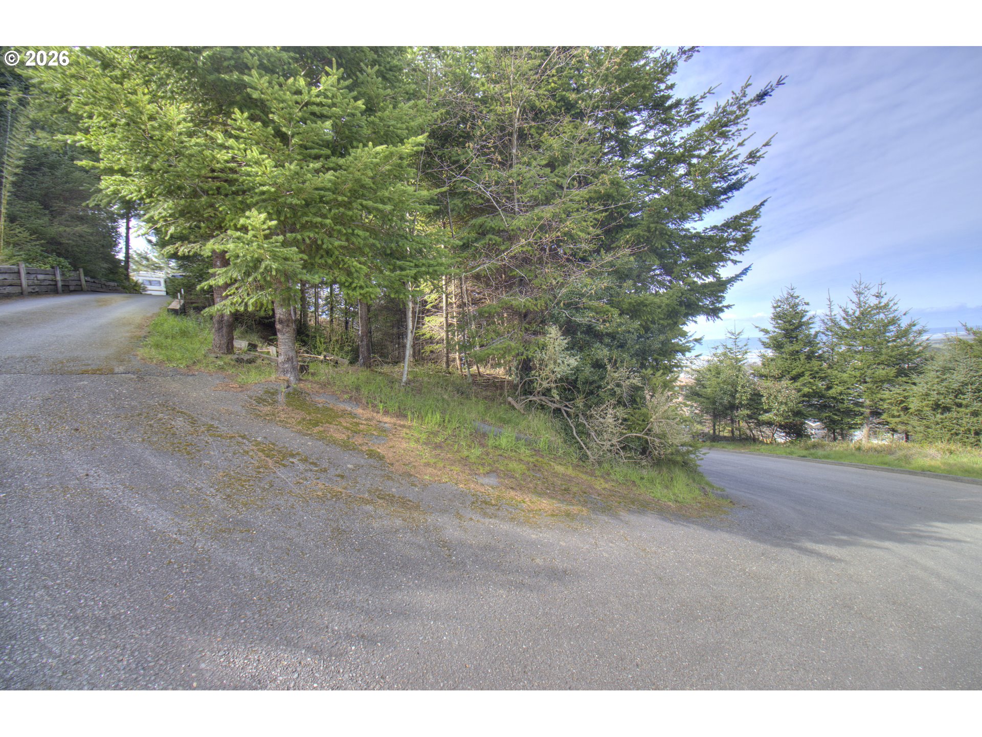 Seaview Lane Gold Beach, OR 97444 - Photo 2 of 8 a view of a dirt road with trees in the background