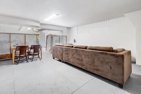 a bed room with a bed and a walk in closet