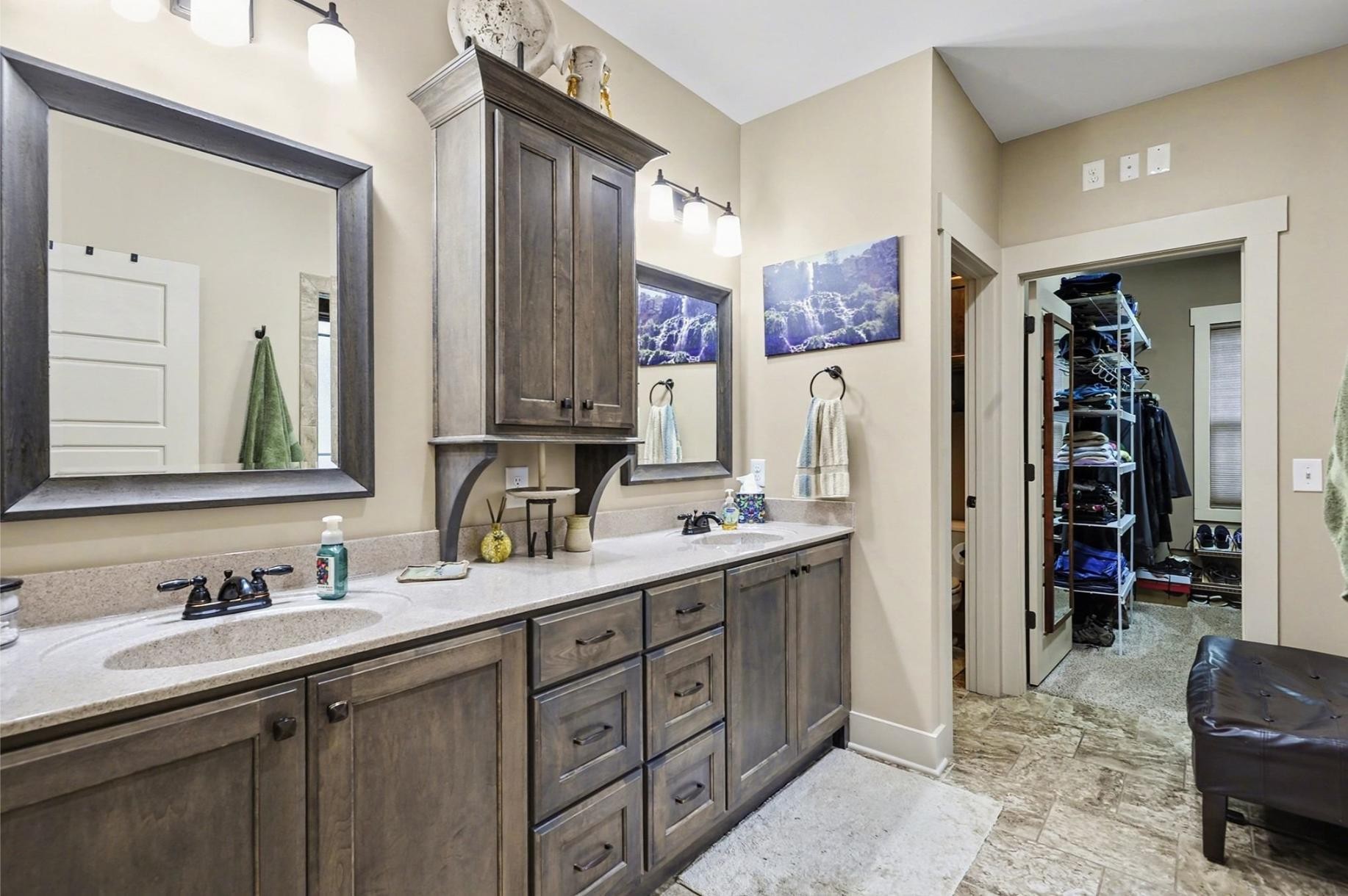548 Strudwick Avenue Goodlettsville, TN 37072 - Photo 16 of 54 a bathroom with a double vanity sink and a mirror