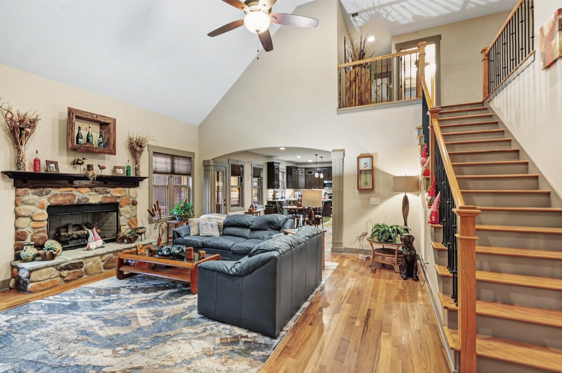 548 Strudwick Avenue Goodlettsville, TN 37072 - Photo 39 of 54 a living room with furniture and a fireplace