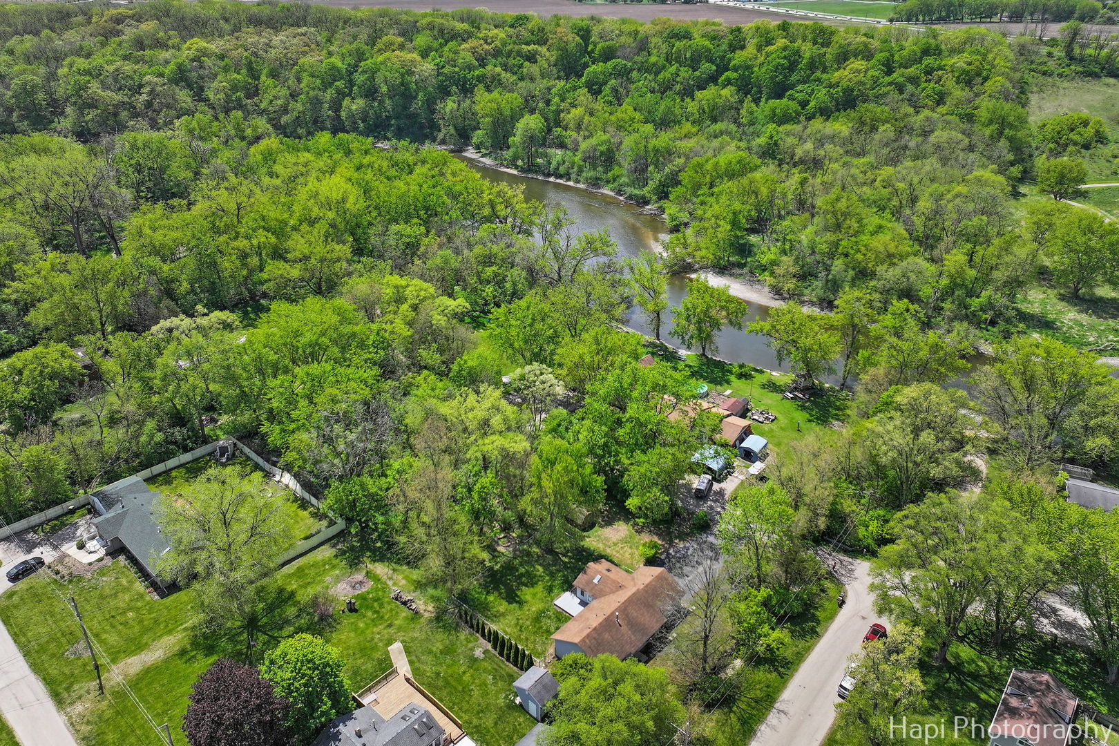 305 Pokagon Drive Algonquin, IL 60102 - Photo 24 of 28 an aerial view of residential house with outdoor space and trees all around