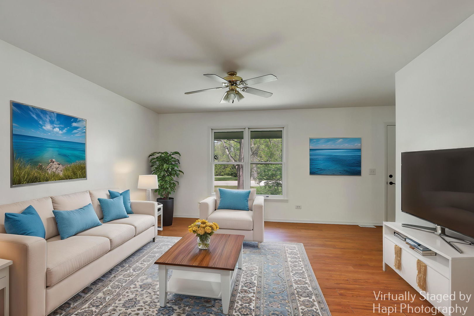 305 Pokagon Drive Algonquin, IL 60102 - Photo 3 of 28 a living room with furniture and a flat screen tv