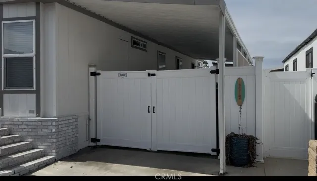 a view of a refrigerator in the kitchen