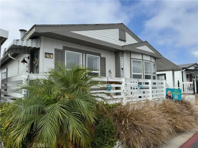 a view of a house with a patio