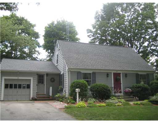 Exterior Front. This spotless custom, center hall Cape is set on a quiet street and is a short walk to Haines Park and the bike path.