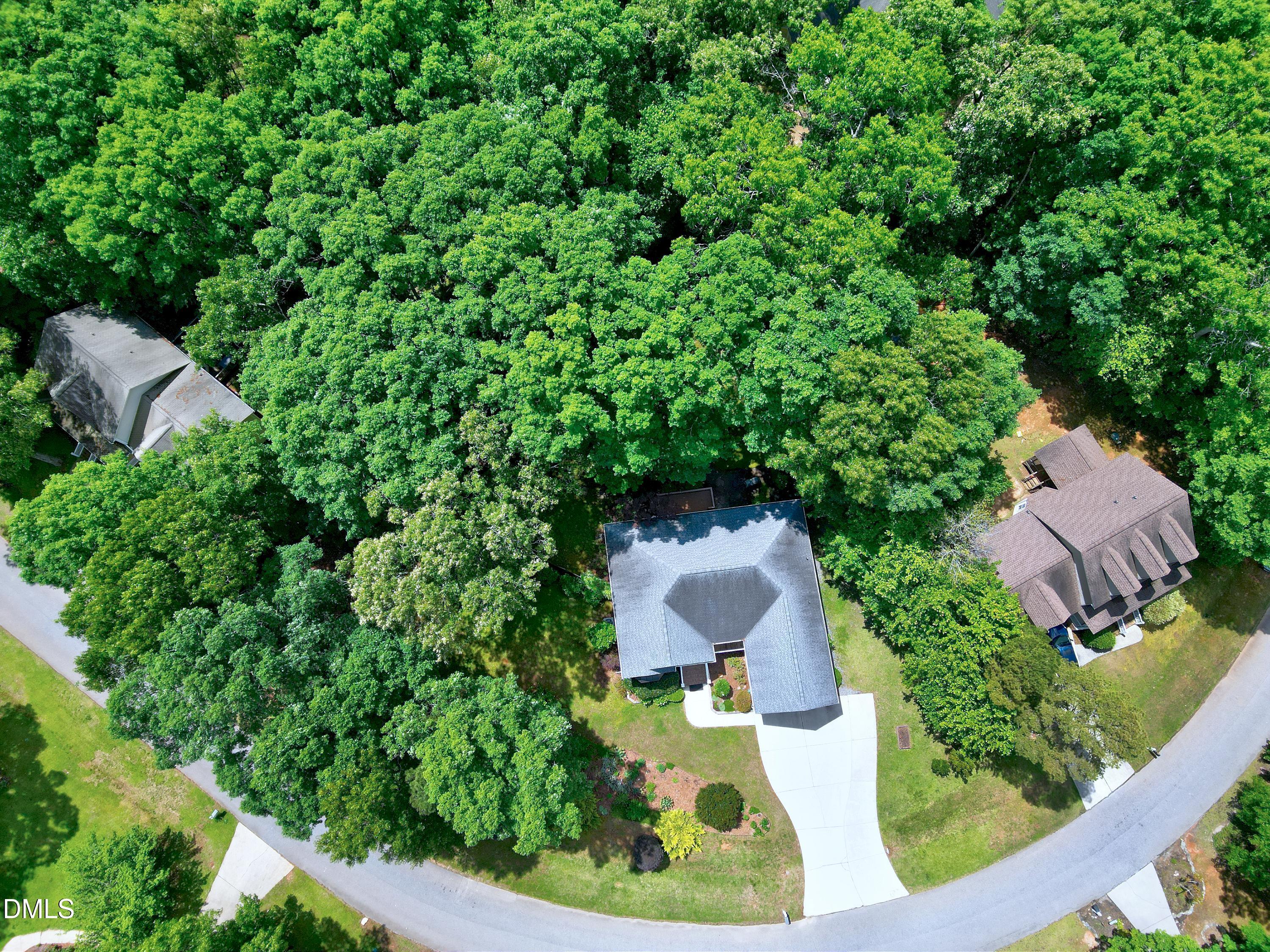 1320 Taylor Farm Road Raleigh, NC 27603 - Photo 48 of 56 an aerial view of a house with garden space and street view