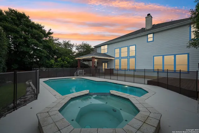 a view of a house with pool