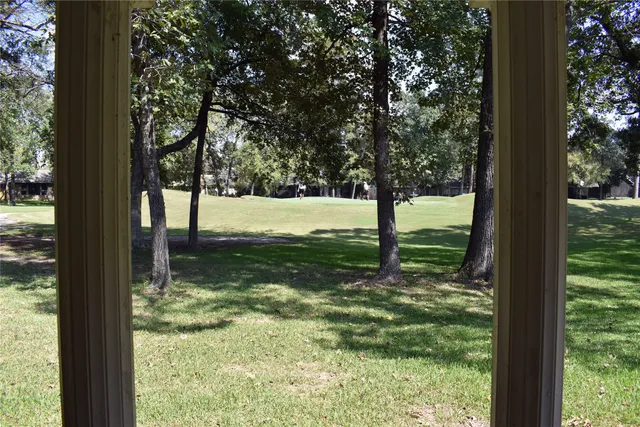 a view of outdoor space with garden