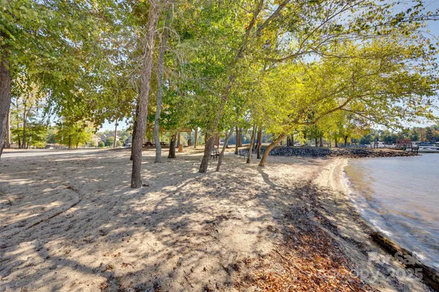 a view of road with trees