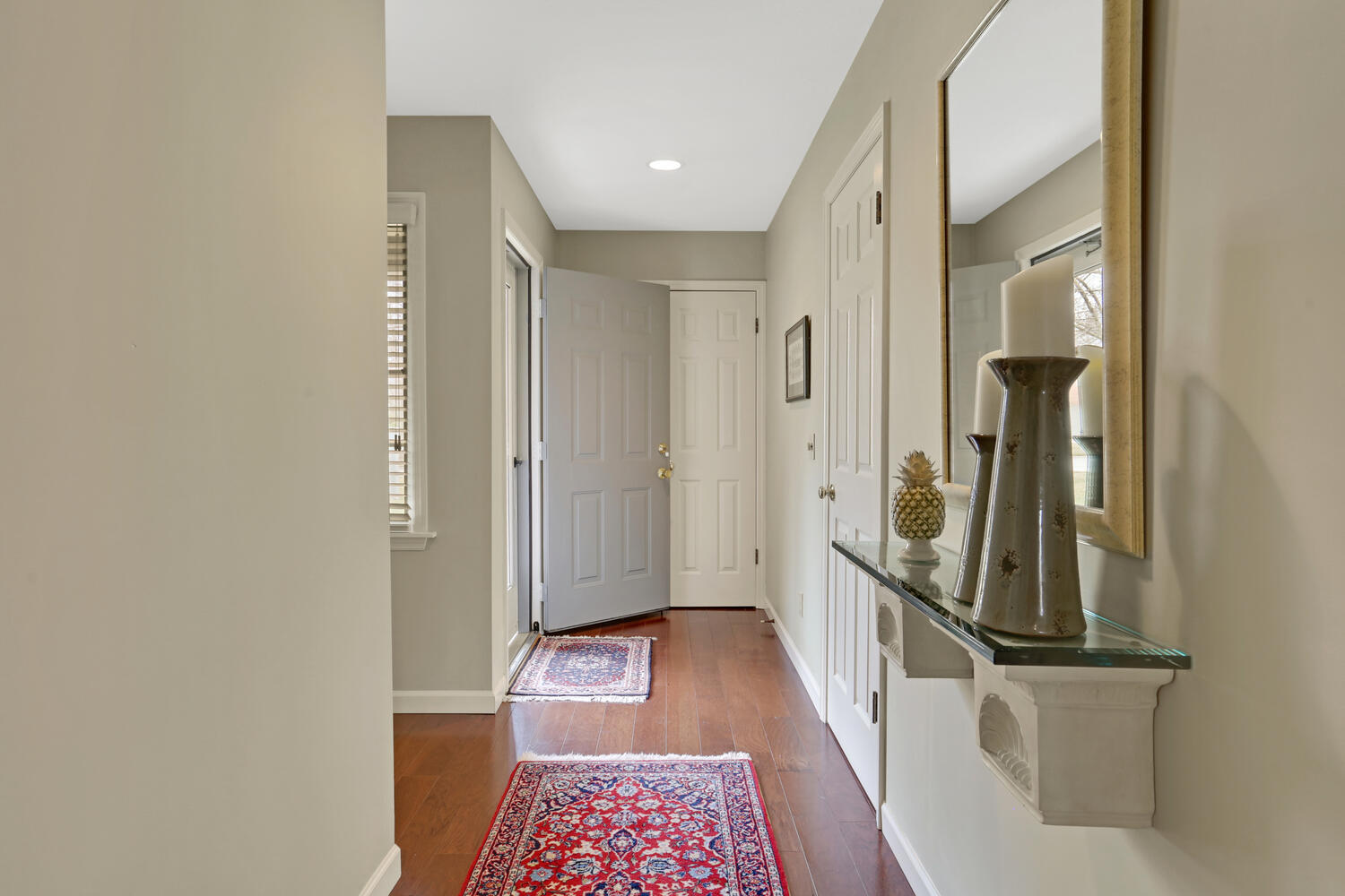 1727 Lakeside Drive, Unit B Champaign, IL 61821 - Photo 5 of 35 a view of hallway with wooden floor