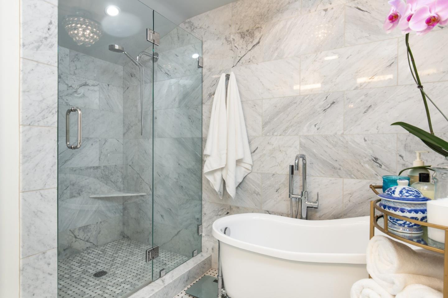 2 Black Tail Lane Monterey, CA 93940 - Photo 22 of 32 a bathroom with a sink a toilet and shower