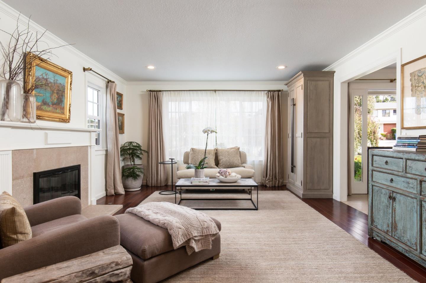 2 Black Tail Lane Monterey, CA 93940 - Photo 7 of 32 a bedroom with furniture and a fireplace