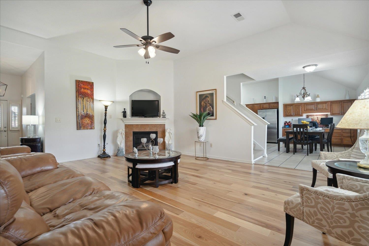 7464 Britt Way Memphis, TN 38125 - Photo 11 of 29 a living room with furniture and a fireplace