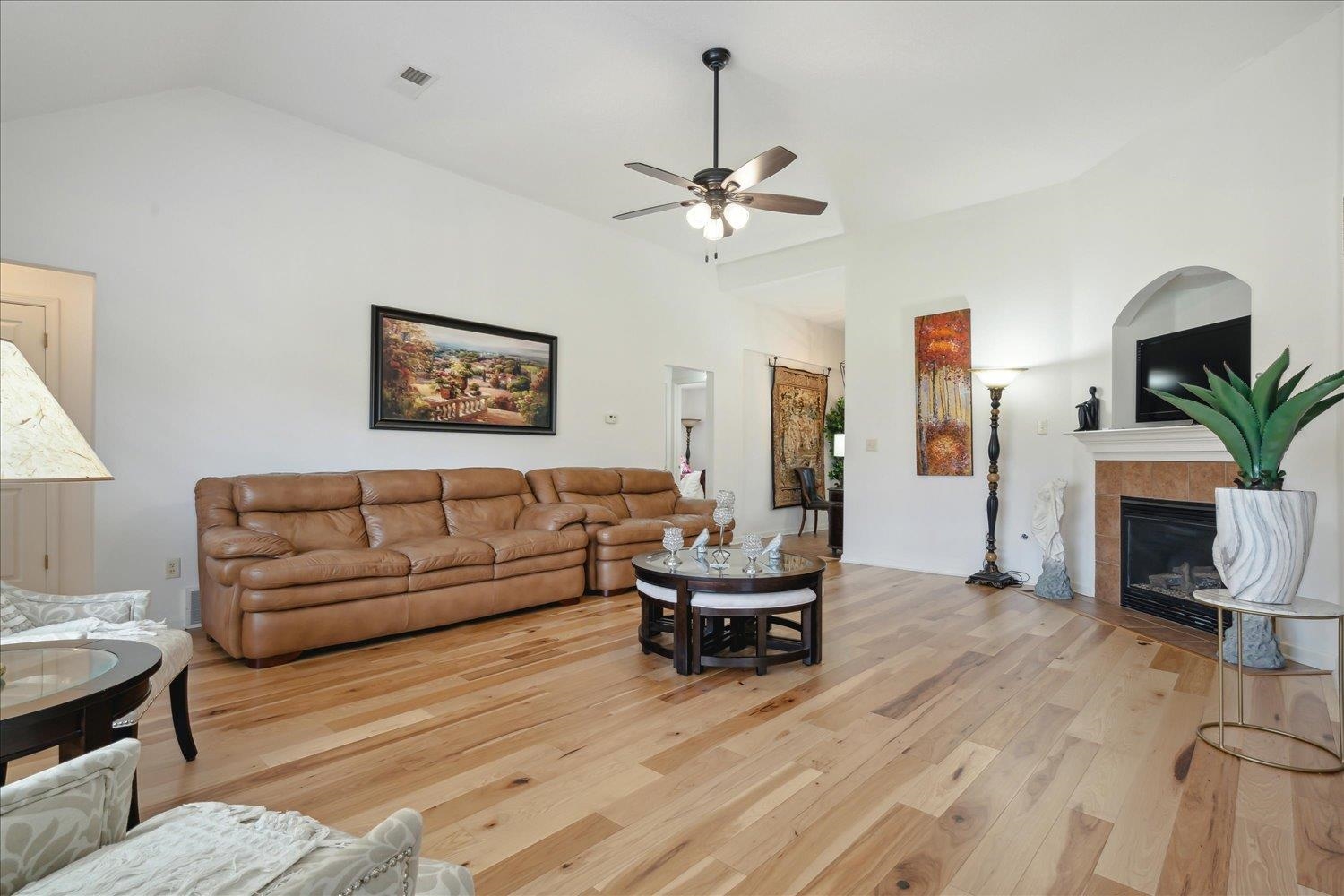 7464 Britt Way Memphis, TN 38125 - Photo 10 of 29 a living room with furniture and a fireplace