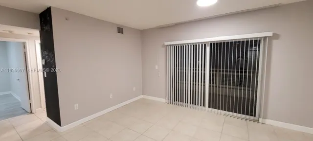 a view of a black and white wall