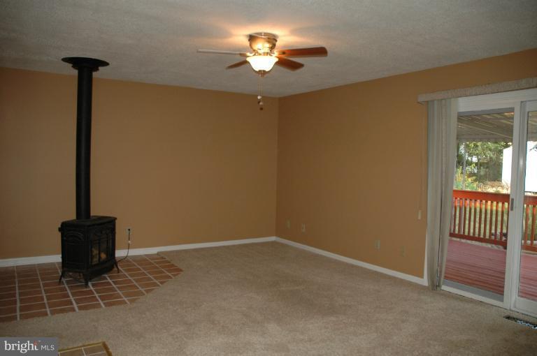 Family Room with propane stove