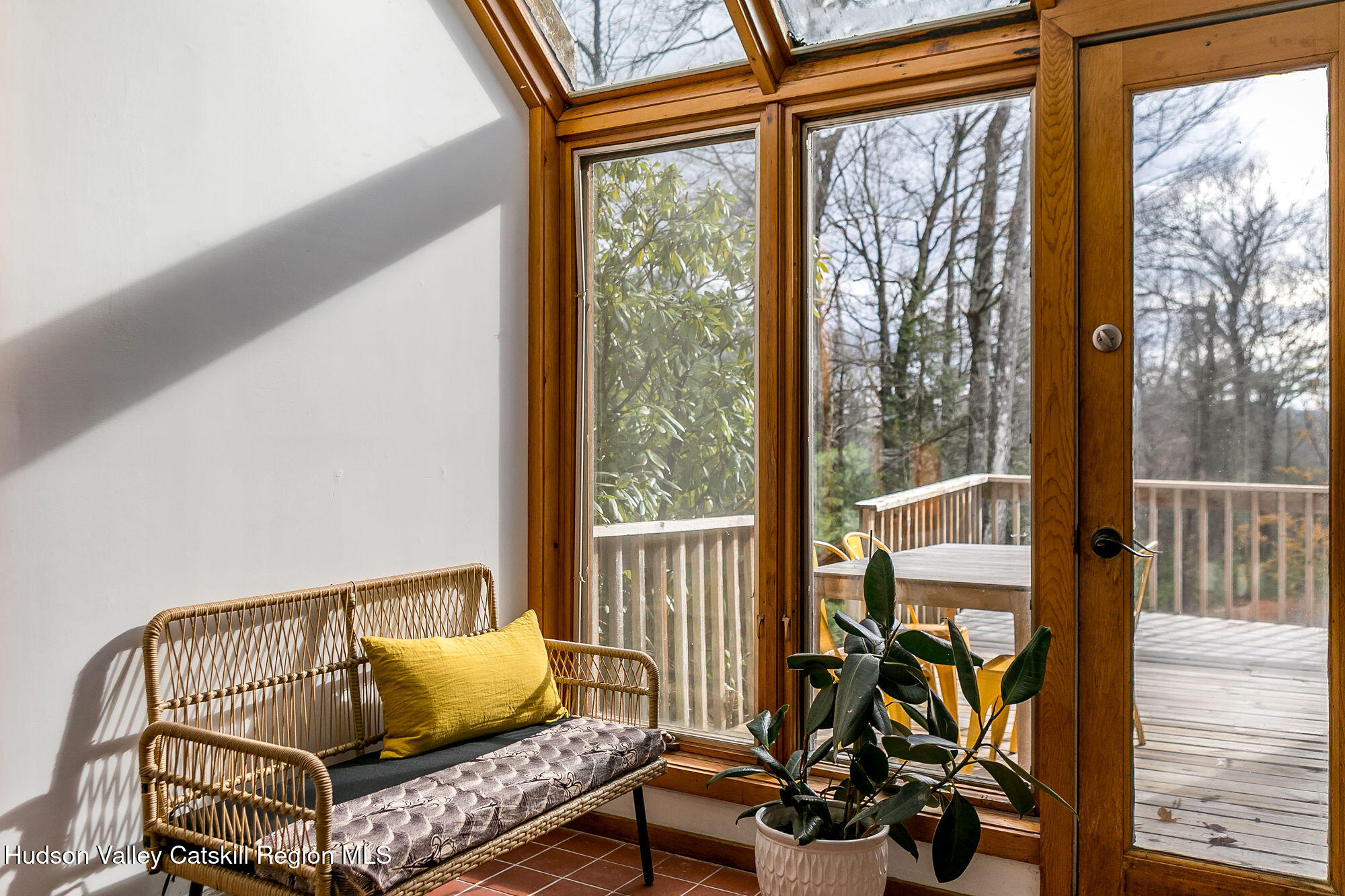 446 Abbey Road Woodstock, NY 12457 - Photo 13 of 32 a bedroom with furniture and a window