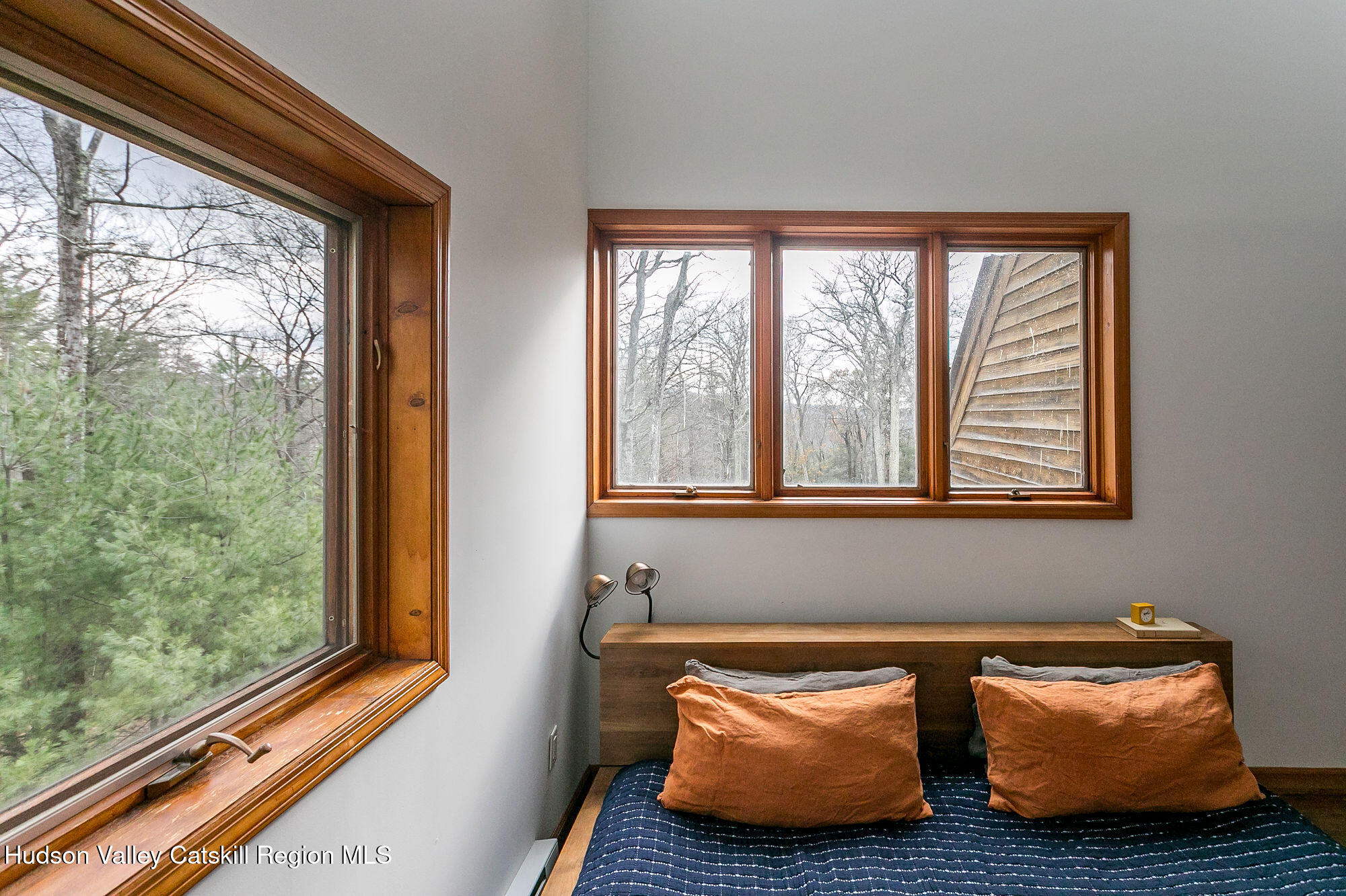 446 Abbey Road Woodstock, NY 12457 - Photo 19 of 32 a room with wooden floor and a window