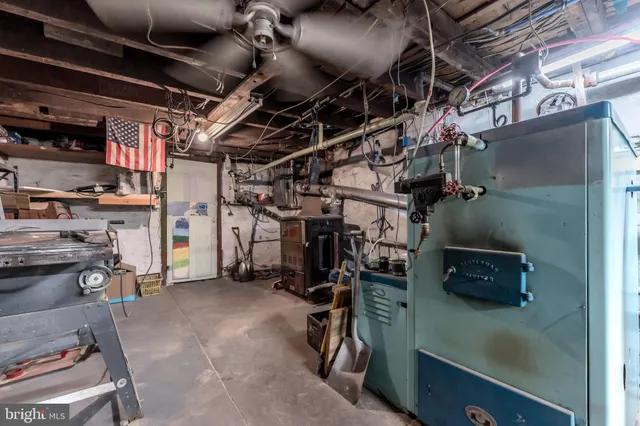 a view of storage and utility room