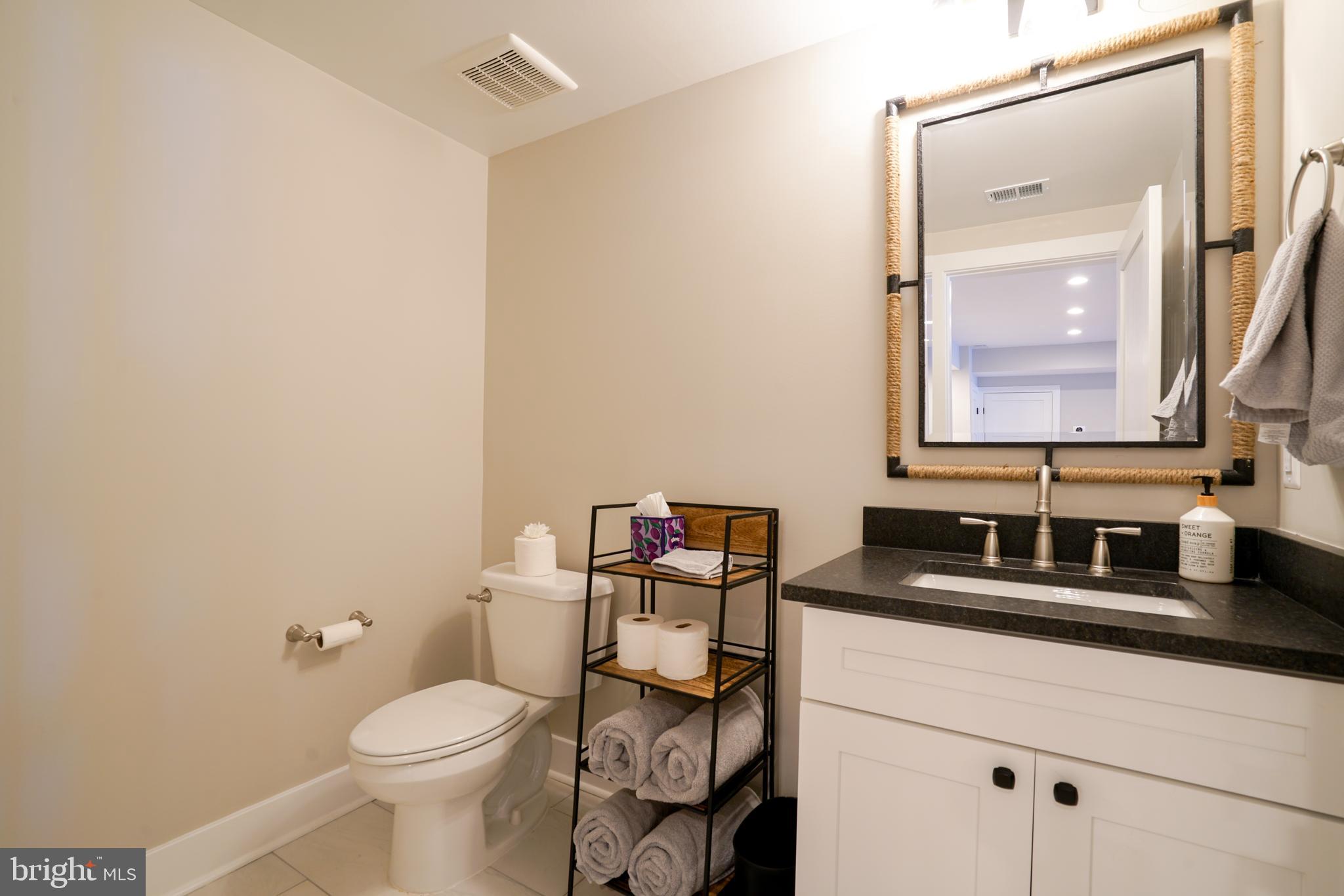 290 Carrs Bridge Road Mineral, VA 23117 - Photo 22 of 101 a bathroom with a granite countertop toilet sink and mirror