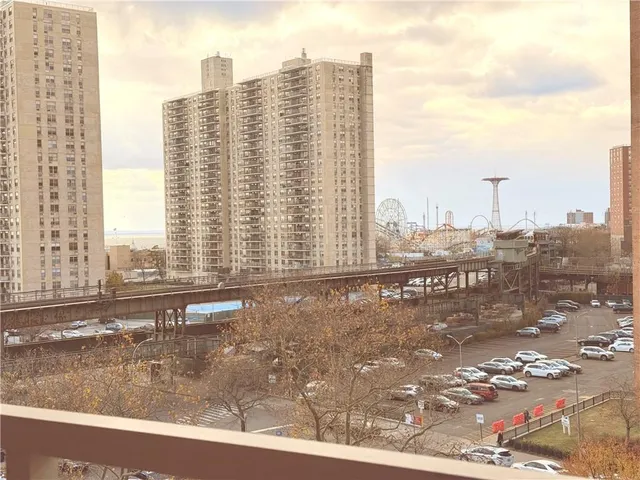 a view of a city with tall buildings