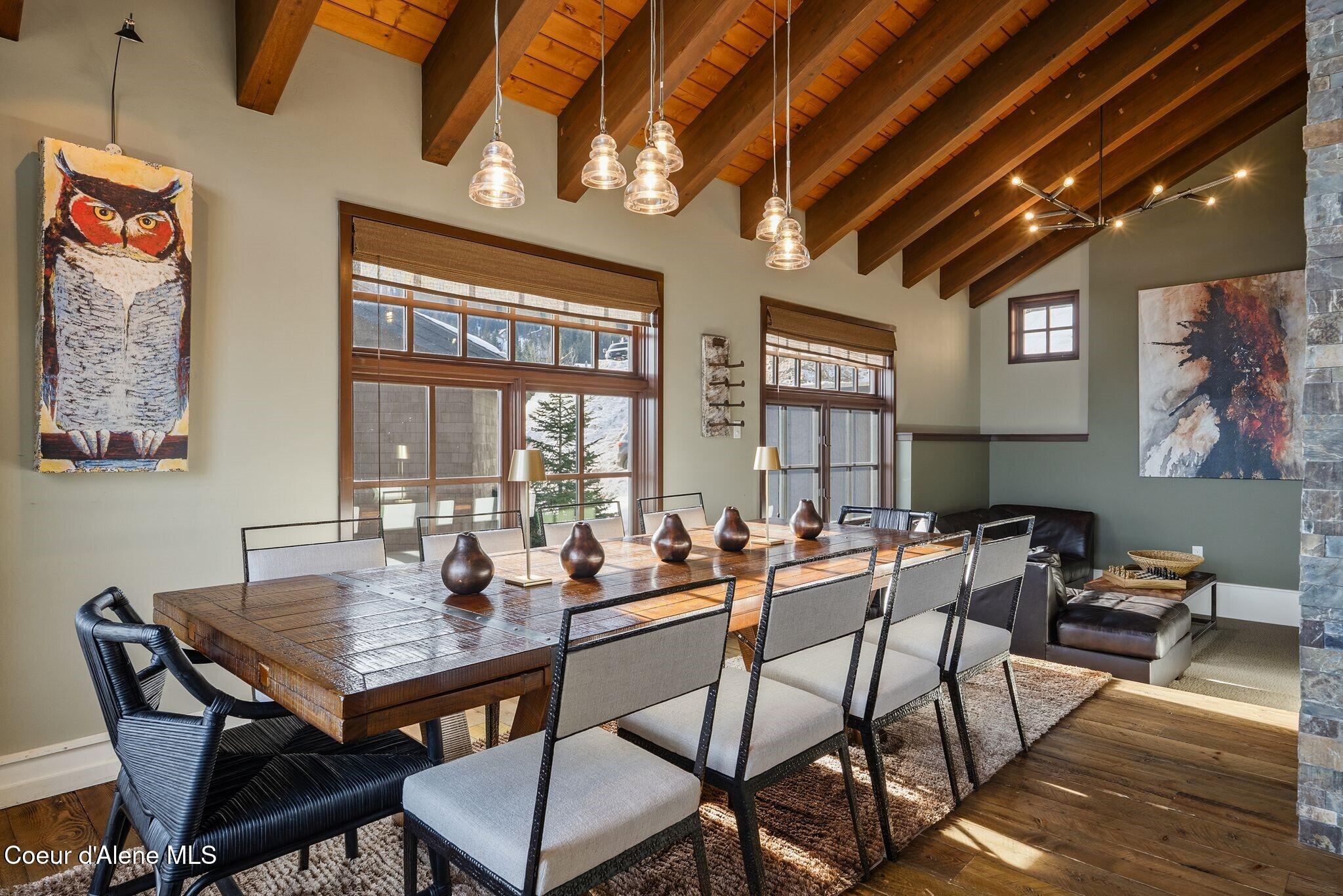 91 Village Lane Sandpoint, ID 83864 - Photo 20 of 66 Open Dining Area with Lake Views