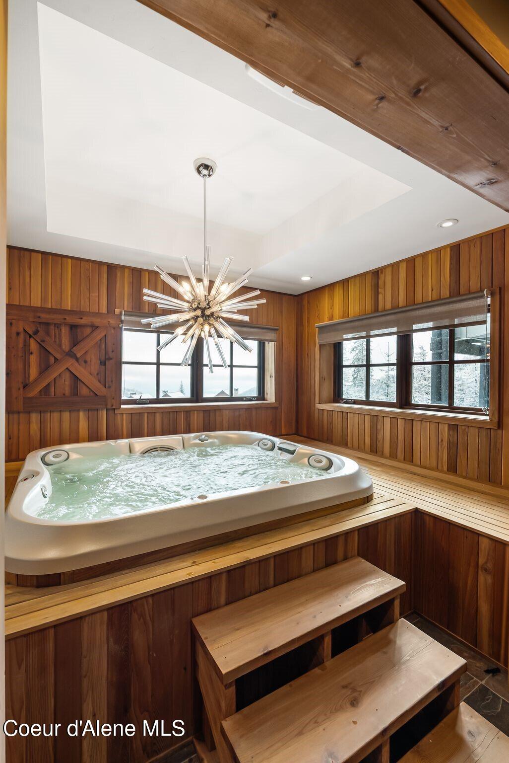 91 Village Lane Sandpoint, ID 83864 - Photo 50 of 66 Built-In Hot Tub with Lake Views