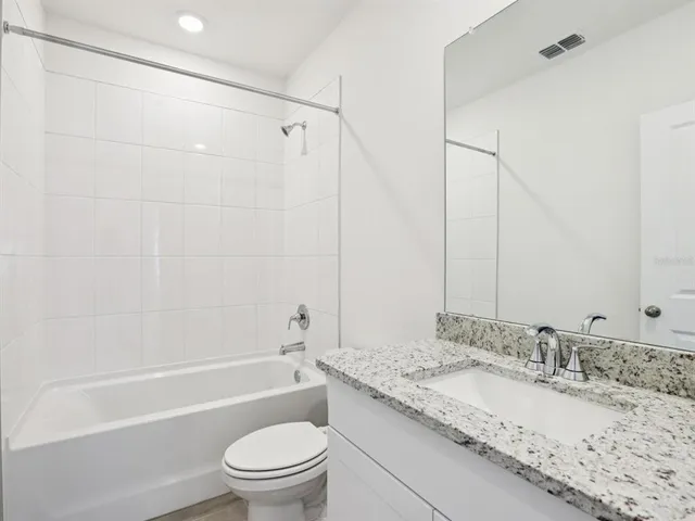 an empty room with an entryway