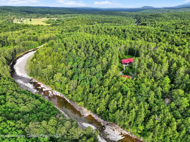 a backyard of a house with lots of green space and plants