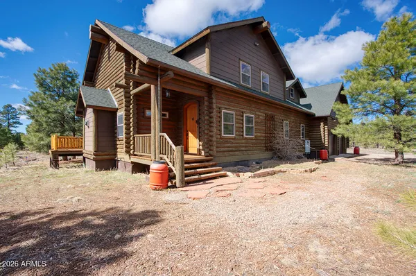 a front view of a house