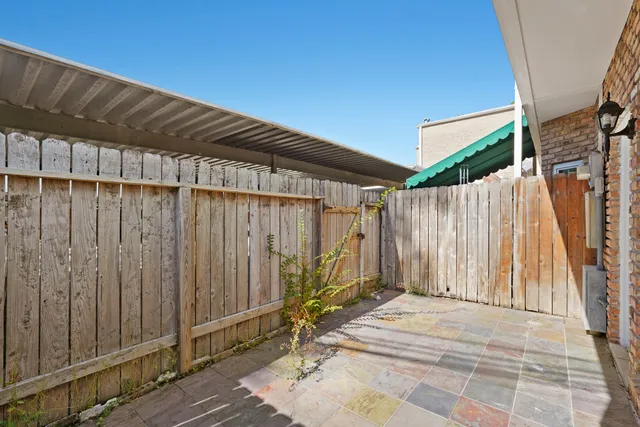 a backyard of a house