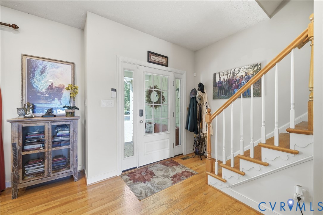 210 Riverview Road Stevensville, VA 23161 - Photo 10 of 63 Hardwood flooring extends throughout this entryway