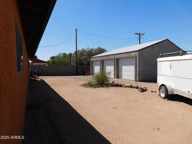 a view of a house with a patio