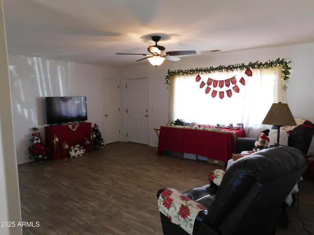 a room with furniture and window