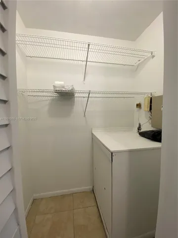 a close view of utility room