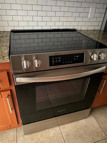 a close view of stove