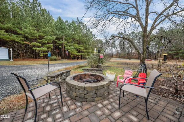 a view of outdoor space with seating