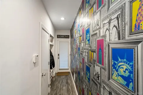 a view of a entryway with furniture and toys