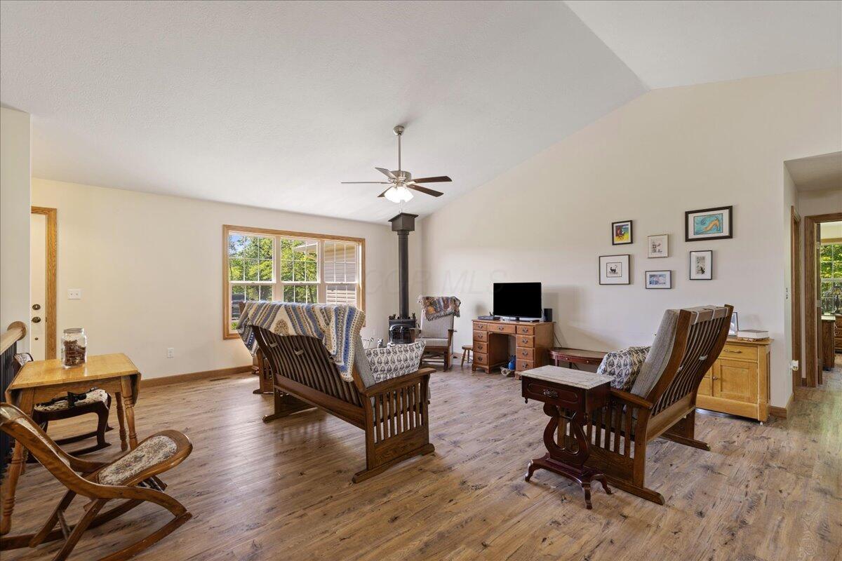 Living Room w/ Wood Burner
